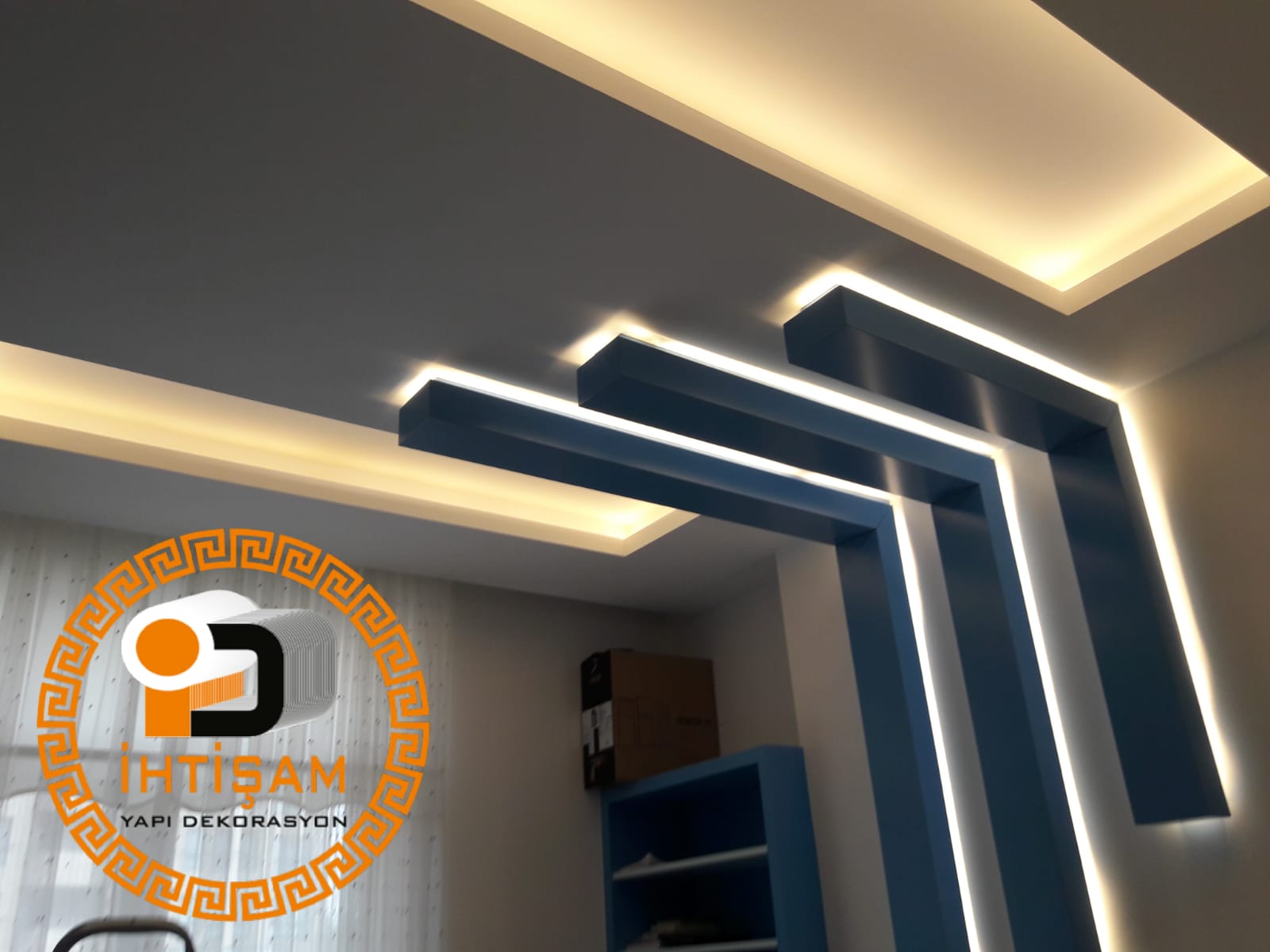 Yatak Odası Asma Tavan Modelleri (13) İhtişam Yapı Dekorasyon